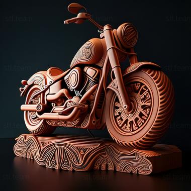 3D модель Harley Davidson Softail Slim (STL)